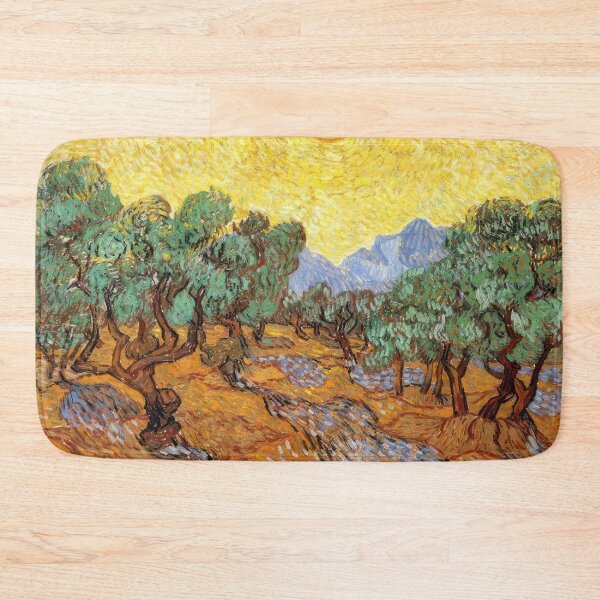Item preview, Olive Trees with Yellow Sky and Sun - 1889; Saint-rémy-de-provence, France designed and sold by MashaQo.