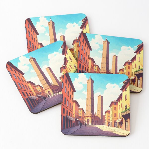 Item preview, Two Towers of Bologna: Historic Asinelli & Garisenda designed and sold by LSVart.