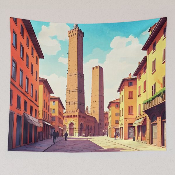 Item preview, Two Towers of Bologna: Historic Asinelli & Garisenda designed and sold by LSVart.