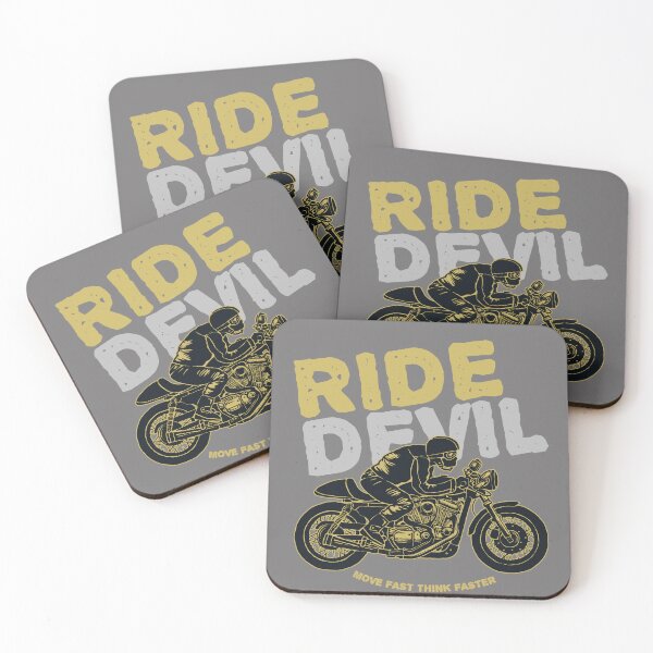 Item preview, Ride Devil | Vintage Motorcycle Rider Art | Fast Biker Life Design designed and sold by The Design KAD.