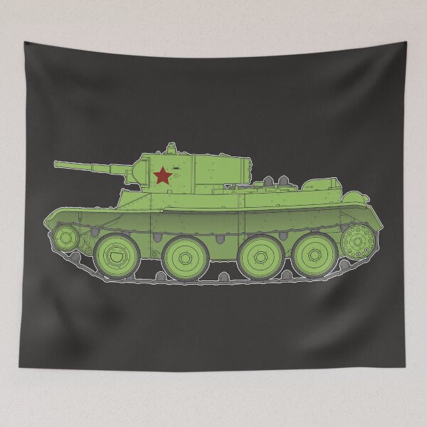 Item preview, BT-5 Soviet Light Tank Side View Military Art designed and sold by FAawRay.