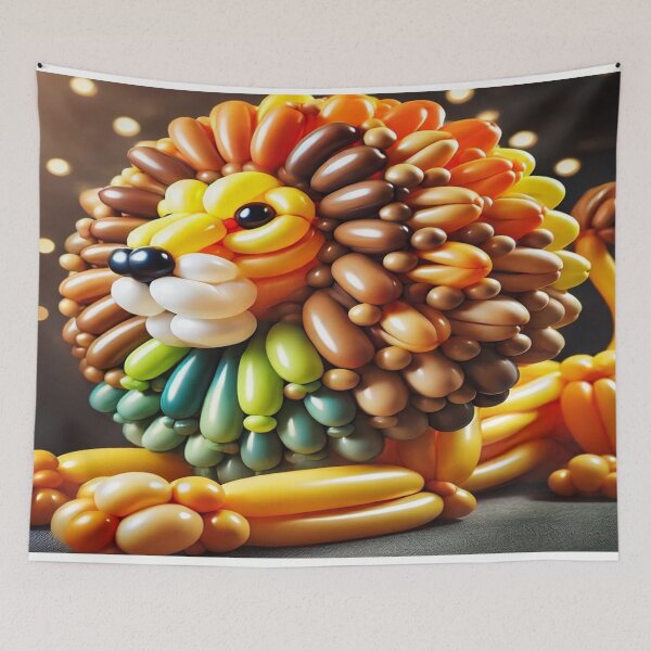 Item preview, Orange Lion Balloon Sculpture designed and sold by GenArtHaven.