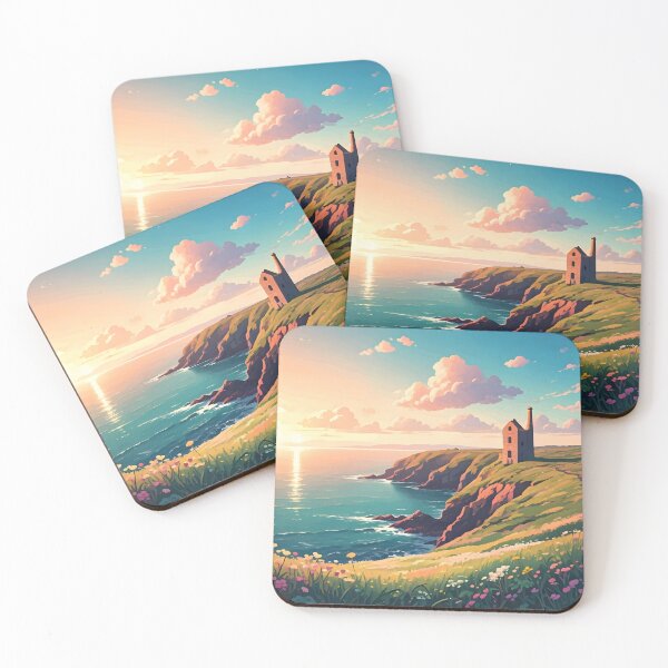 Item preview, Wheal Coates: Summer Sunset Over Cornwall’s Tin Mine designed and sold by LSVart.