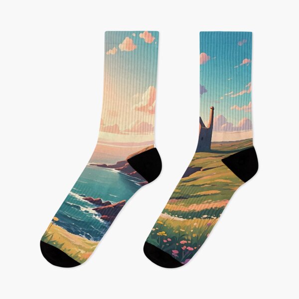 Item preview, Wheal Coates: Summer Sunset Over Cornwall’s Tin Mine designed and sold by LSVart.