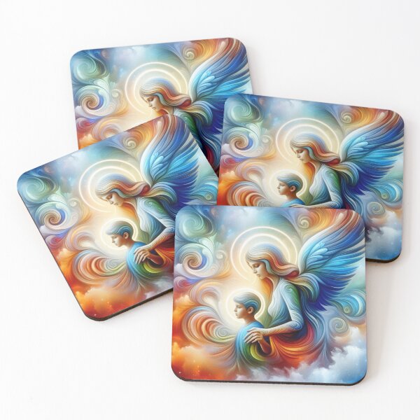 Item preview, Guardian angels in abstract splendor designed and sold by Sigtrix.