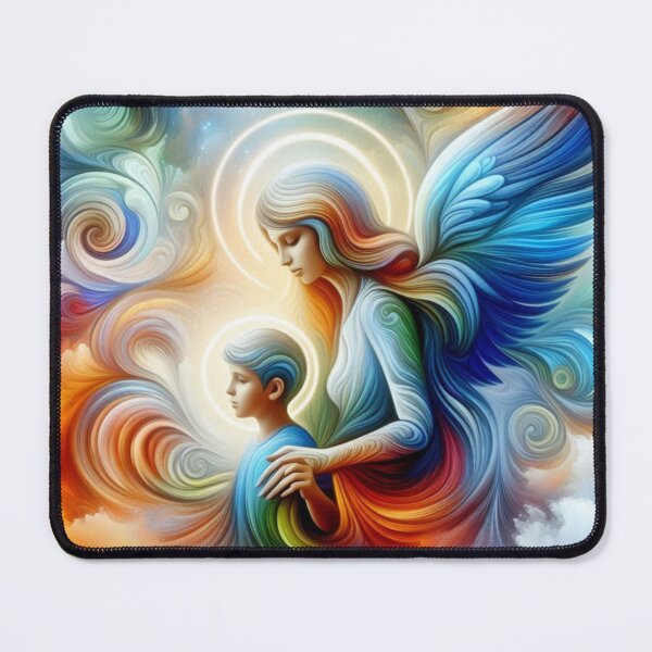 Item preview, Guardian angels in abstract splendor designed and sold by Sigtrix.