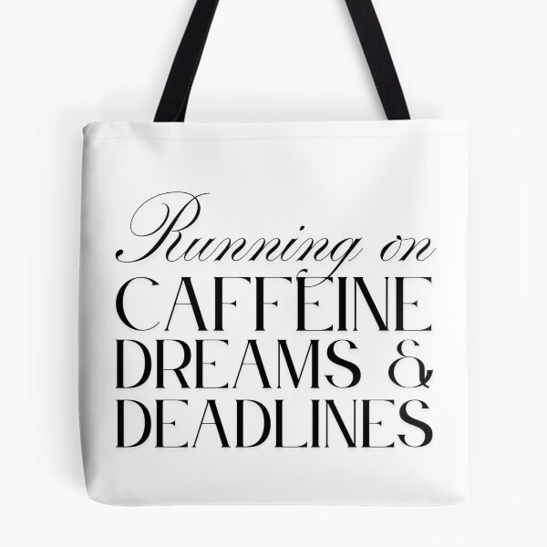 Item preview, Running on Caffeine, Dreams, and Deadlines designed and sold by Digital Teaching 101.