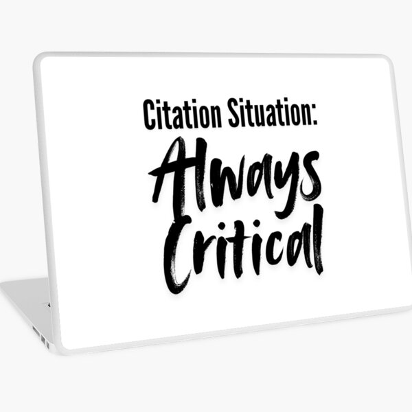 Aperçu de l'œuvre Situation de citation : toujours critique créée et vendue par Digital Teaching 101.