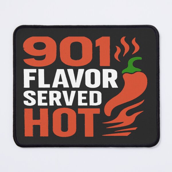 Item preview, 901 Flavor, Served Hot – Memphis Style Heat with a Vintage Tennessee Vibe designed and sold by Globalcitytees.