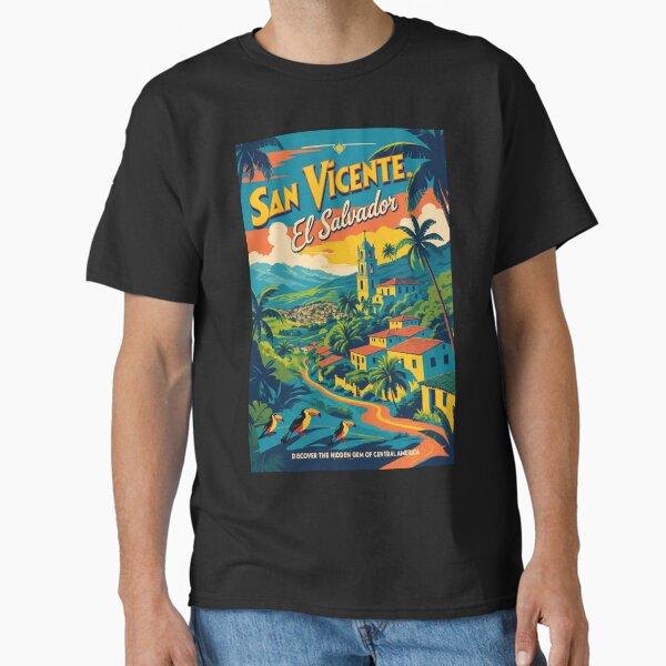 T-shirt Vintage Années 2000 – Aqua El Salvador – Thème Animaux – Taille XL – Bleu