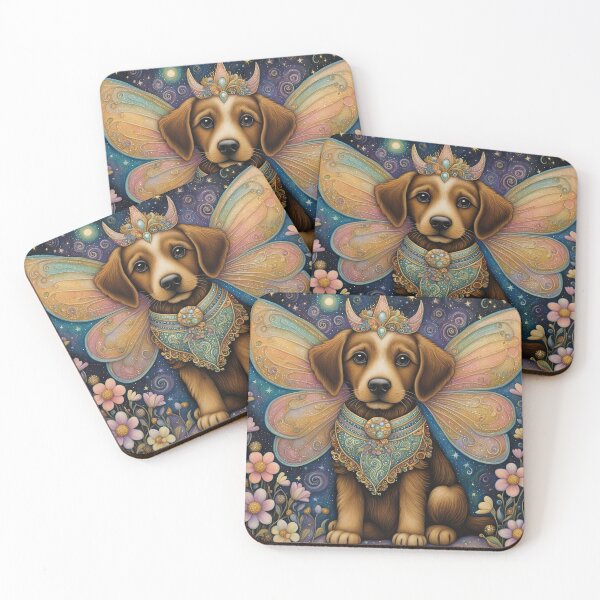 Item preview, Folk Art Puppy Fairy designed and sold by Colin Bentham.