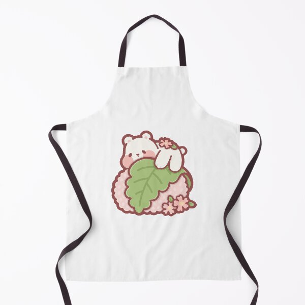 Item preview, Polar bear sleeping on sakura mochi designed and sold by babyandbunny.