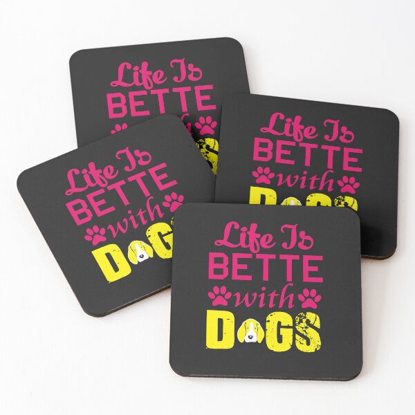 Item preview, living is better with a dog designed and sold by Wawan35200.