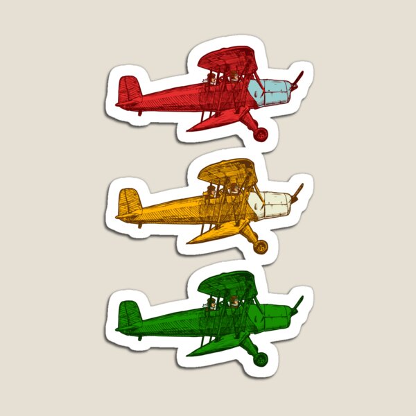 Item preview, Three vintage biplanes designed and sold by CatMadePattern.