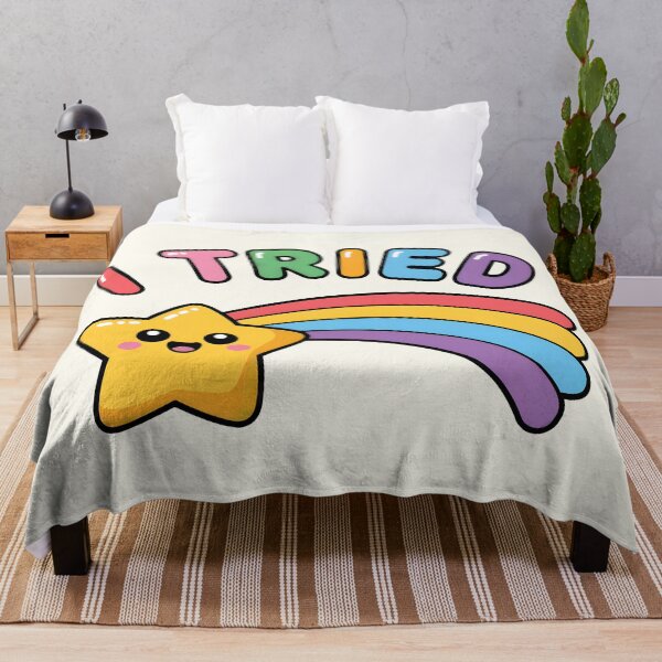 Item preview, I tried | Cute and Funny Shooting Star designed and sold by Altered Pixels.