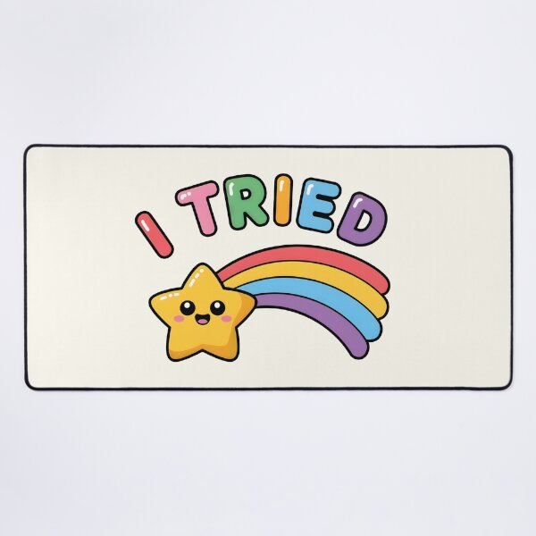 Item preview, I tried | Cute and Funny Shooting Star designed and sold by Altered Pixels.
