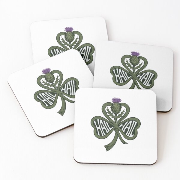 Item preview, Scotland Ireland Scottish Irish Shamrock Thistle Emblem designed and sold by CELTIC-DESIGNS.