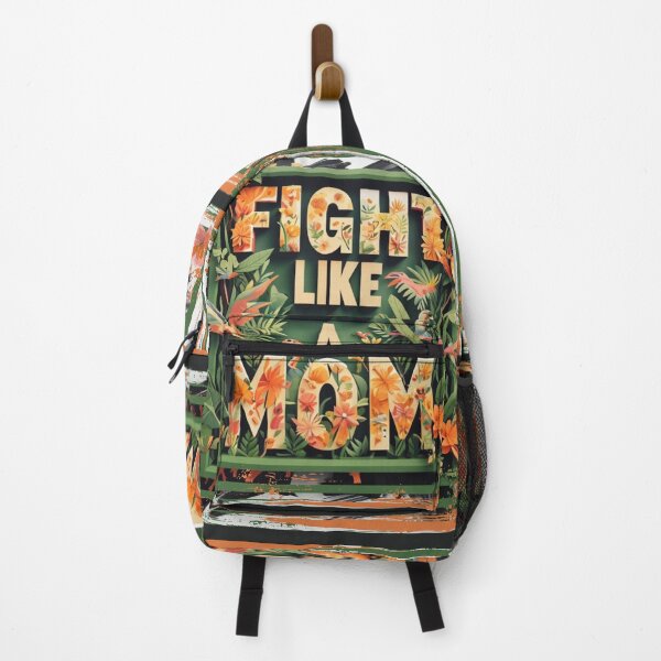 Item preview, fight like a mom - green and Orange leaves designed and sold by Stefrait-7.