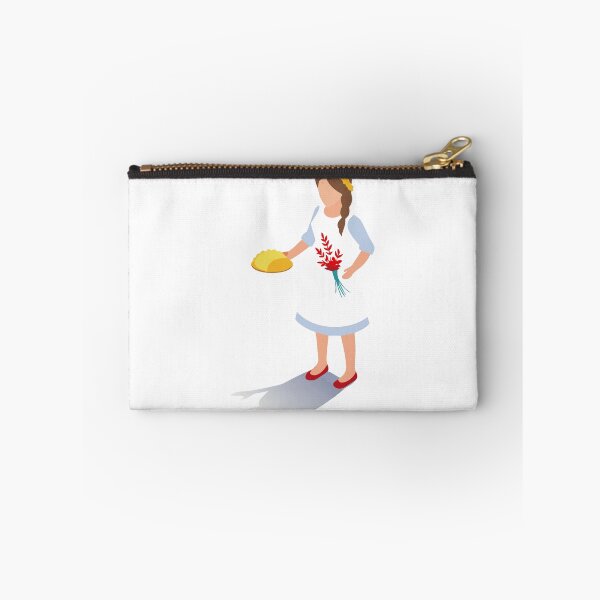 Item preview, Illustration of a Girl in Traditional Attire Holding Bread and Flowers designed and sold by Creative88Art.