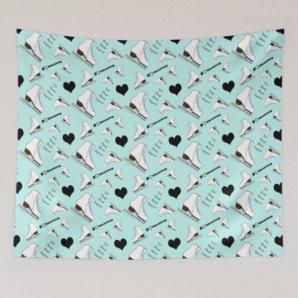 Item preview, Eat, Sleep, Skate, Skates and Hearts Repeat- 2025 Pastel Collection designed and sold by Purposely Designed.