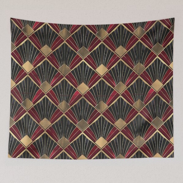 Item preview, Art Deco Diamond Enamel Pattern designed and sold by CMooreWorx.