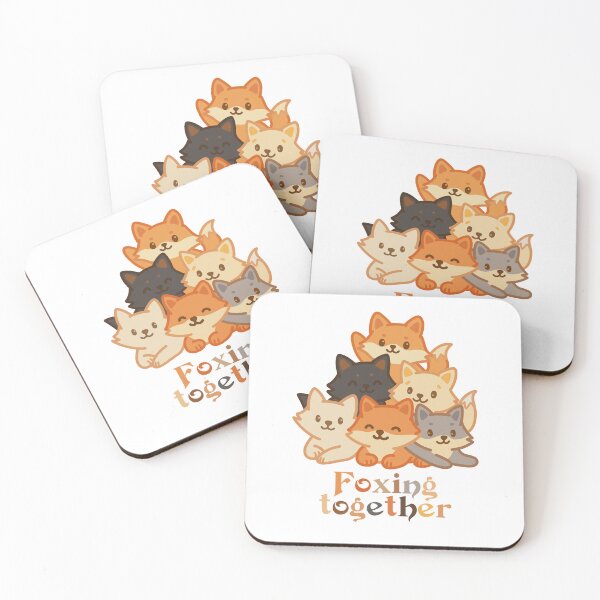 Item preview, Foxing together! A mountain of cute foxes. designed and sold by FoxForge.