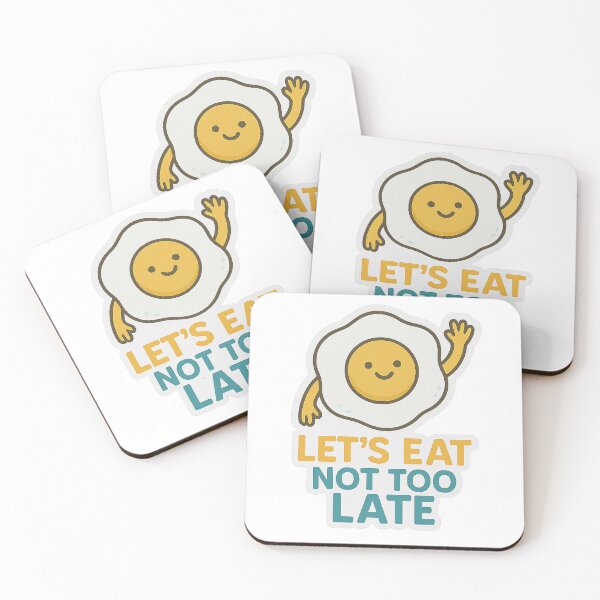 Item preview, Let’s Eat, Not Too Late – Cute Egg designed and sold by Vitalka-uk.