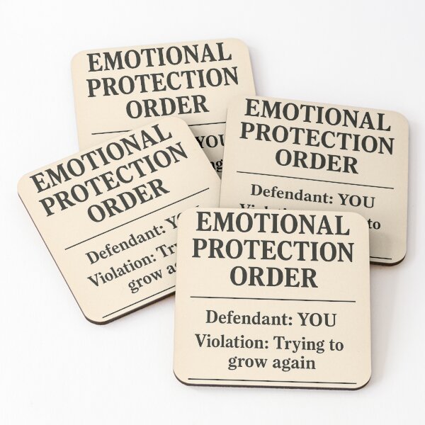 Item preview, Emotional Protection Order No Growth Poster designed and sold by ac3iongDcreator.