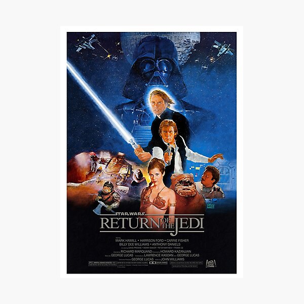 Item preview, Affiche du Retour du Jedi 1983 style B designed and sold by VoglR.