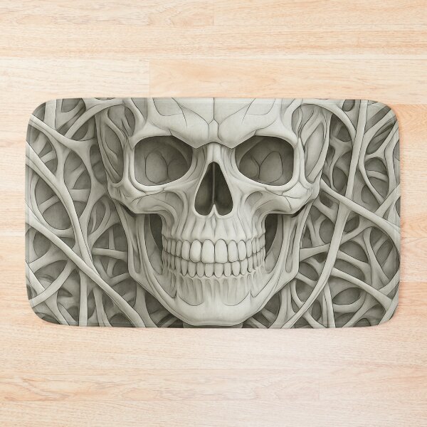 Item preview, Skull Entangled – Bone Web Pattern designed and sold by Kaleidoscope Print.
