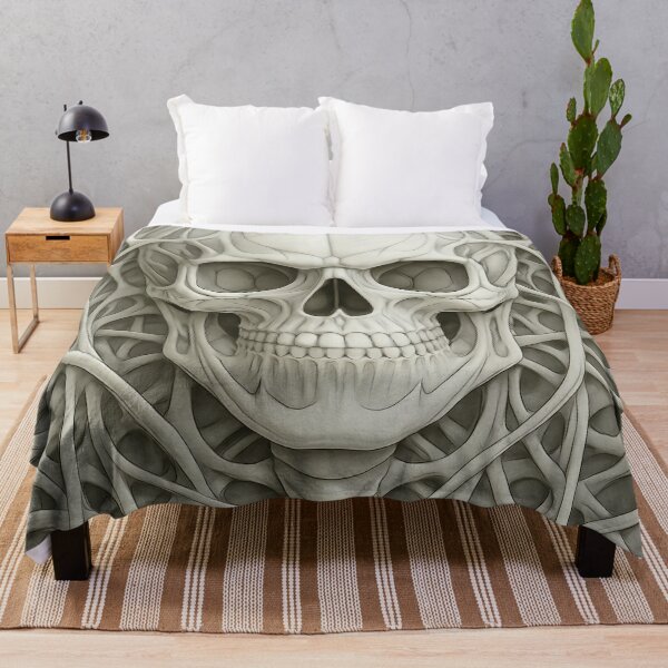 Item preview, Skull Entangled – Bone Web Pattern designed and sold by Kaleidoscope Print.