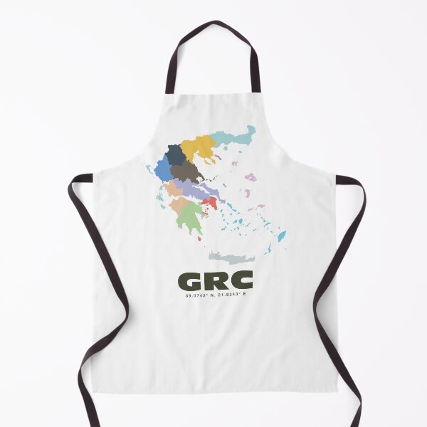 Item preview, Colorful Greece Map - Modern Minimalist Greece Art designed and sold by CartoPrints.