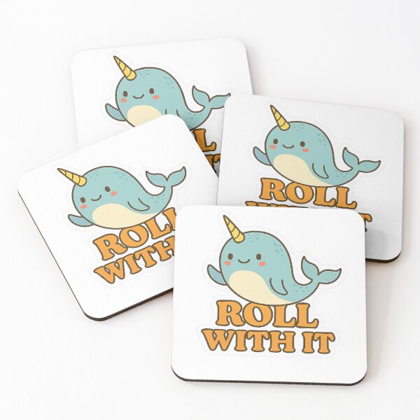 Item preview, Roll With It – Cute Narwhal designed and sold by Vitalka-uk.