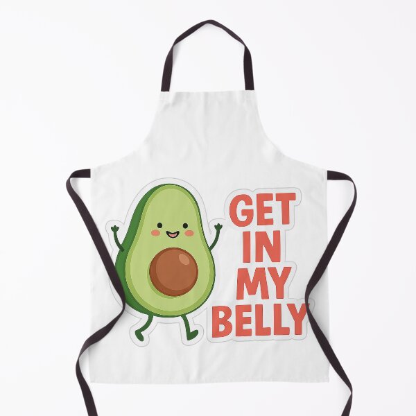 Item preview, Get In My Belly – Cute Kawaii Avocado designed and sold by Vitalka-uk.
