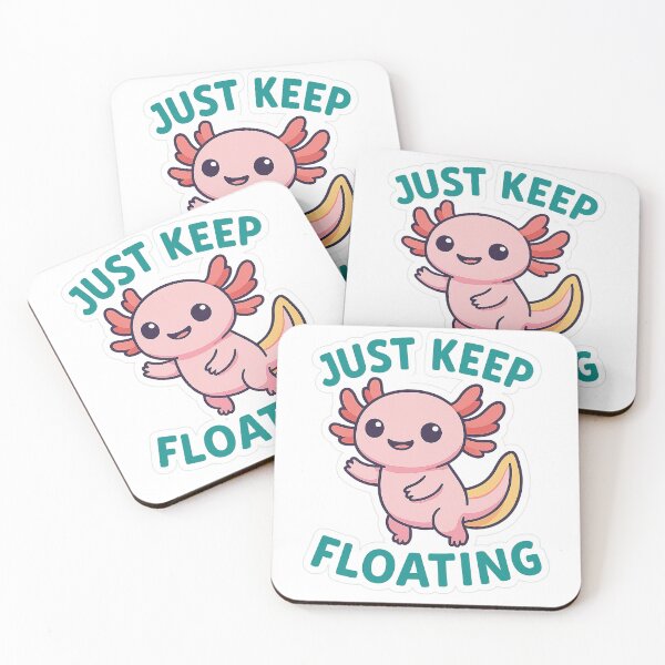 Item preview, Just Keep Floating – Cute Axolotl designed and sold by Vitalka-uk.