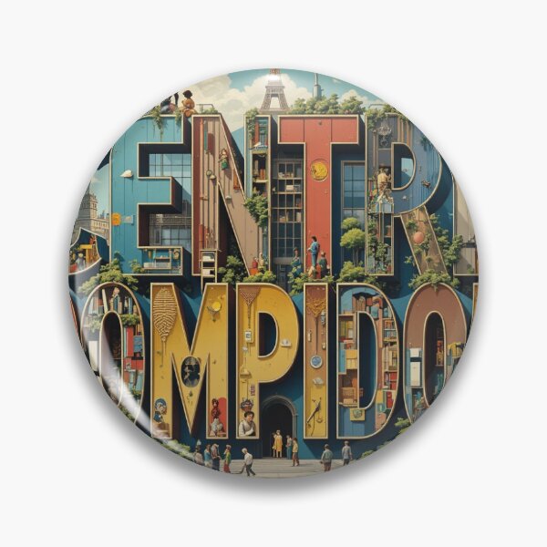 Item preview, Centre Pompidou Paris: A Unique Vintage Poster Inspired by Art Nouveau designed and sold by Artful Impression.
