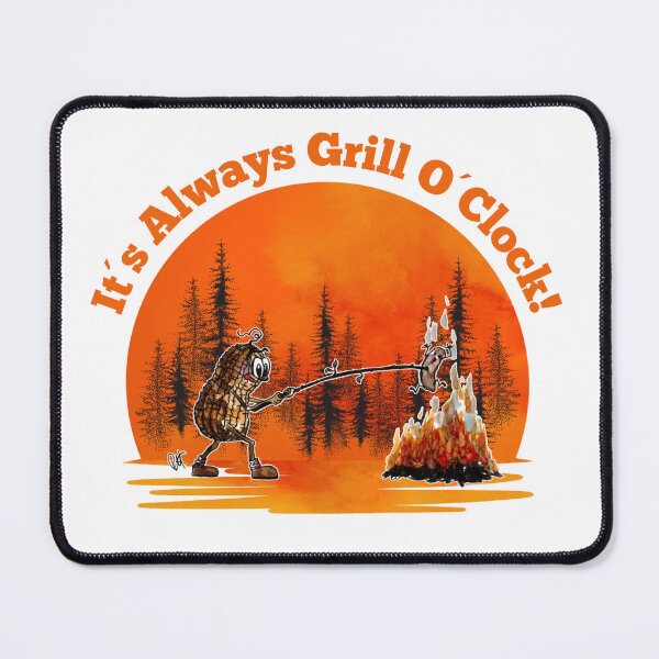 Item preview, Funny BBQ Shirt-It's Always Grill O'Clock-Camping Gift designed and sold by LumiSoleil.