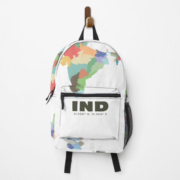 Item preview, Colorful India Map - Minimalist IND Country Art Poster designed and sold by CartoPrints.