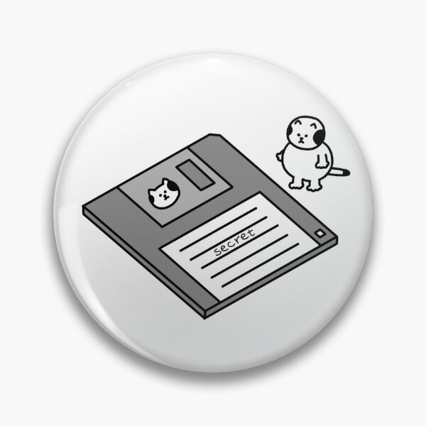 Item preview, a Cat with a 3.5 inch floppy disc designed and sold by superbaechoo.