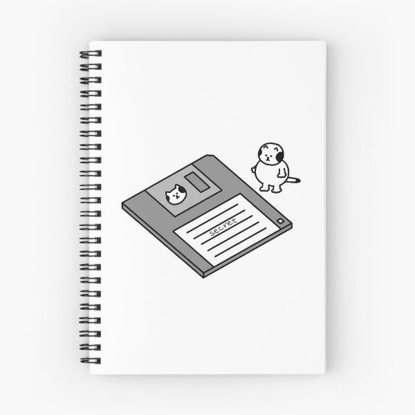 Item preview, a Cat with a 3.5 inch floppy disc designed and sold by superbaechoo.