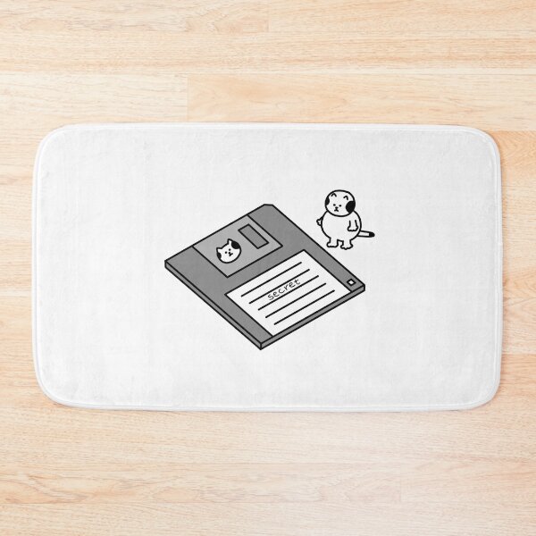 Item preview, a Cat with a 3.5 inch floppy disc designed and sold by superbaechoo.
