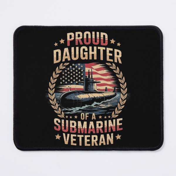 Item preview, Proud Daughter of a Submarine Veteran with American Flag Tribute designed and sold by love3617.