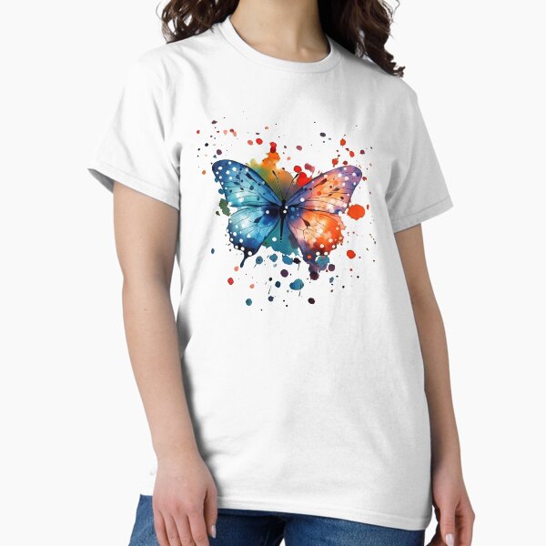 Item preview, Colorful Watercolor Butterflies Splash Art designed and sold by SylvieVibes.