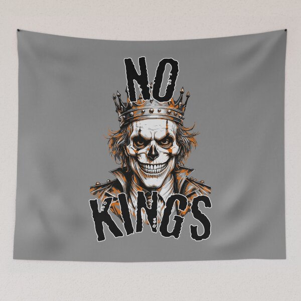 Item preview, No Kings in the USA Orange Joker Political Protest Art designed and sold by darkskydelights.