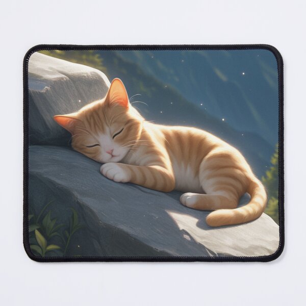 Item preview, Sleeping Cat in the Mountains designed and sold by Ambient Flow.