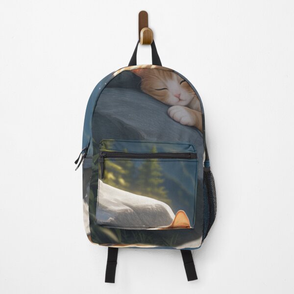 Item preview, Sleeping Cat in the Mountains designed and sold by Ambient Flow.