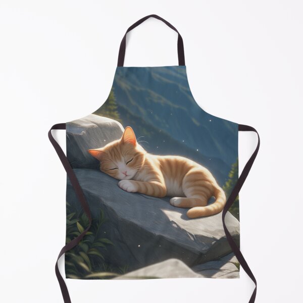 Item preview, Sleeping Cat in the Mountains designed and sold by Ambient Flow.