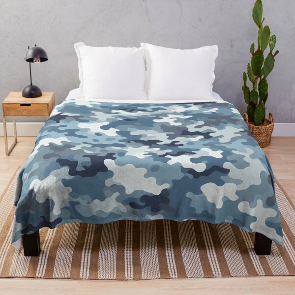 Item preview, Blue Winter Military Hunting Camouflage designed and sold by JohnnyVillas.