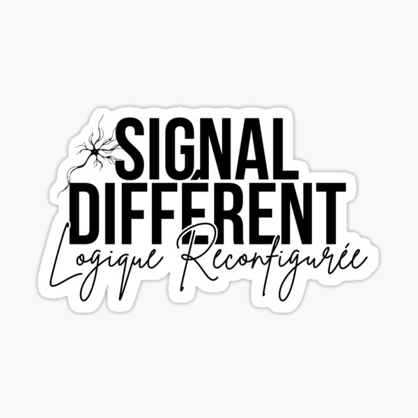 Vista previa del artículo con la obra «Señal diferente, lógica reconfigurada», diseñado y vendido por Chrystelle Hubert.