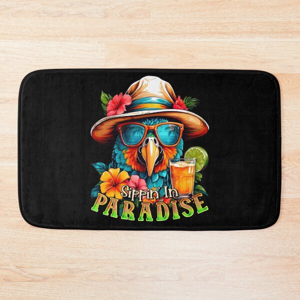 Item preview, Sippin' in Paradise Parrot Tropical Summer Drinks designed and sold by MindWave THC.